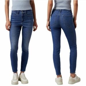 ATHLETA Sculptek Jeans 12 True Blue Skinny Cotton Stretch